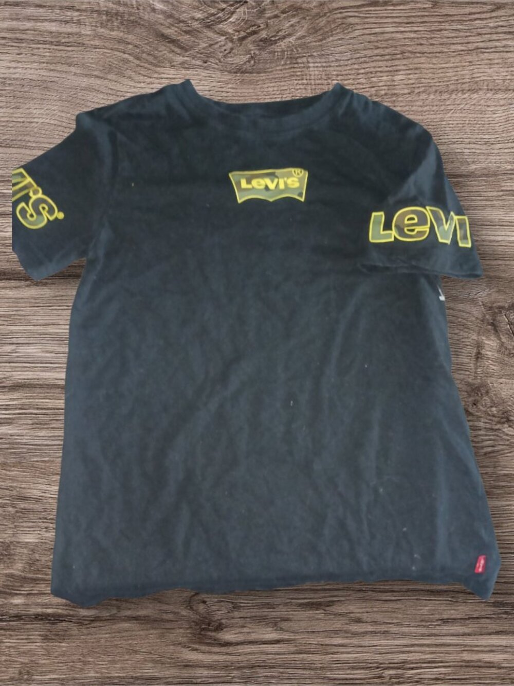 Levi's Boys Medium (10-12) Black Logo Graphic T-Shirt